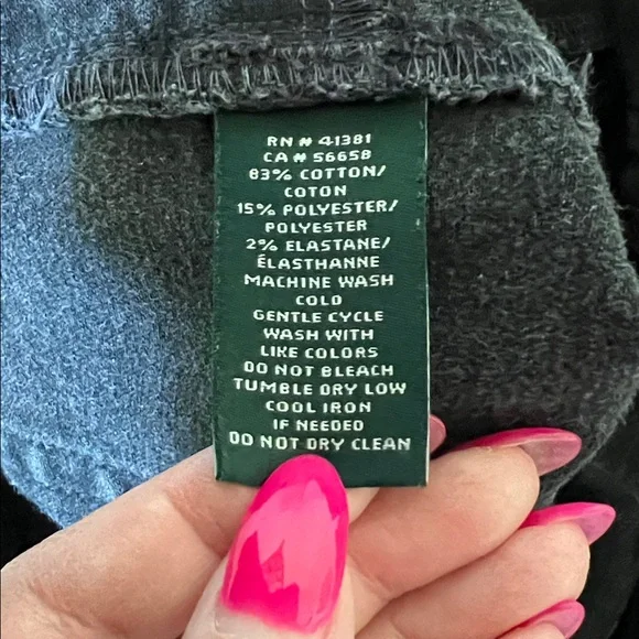 Lauren Ralph Lauren Indigo Black Denim Pants Size 6 - Picture 6 of 9